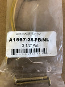 Alno Classic Traditional 3-1/2 Inch Center to Center Handle Cabinet Pull - Unlacquered Brass