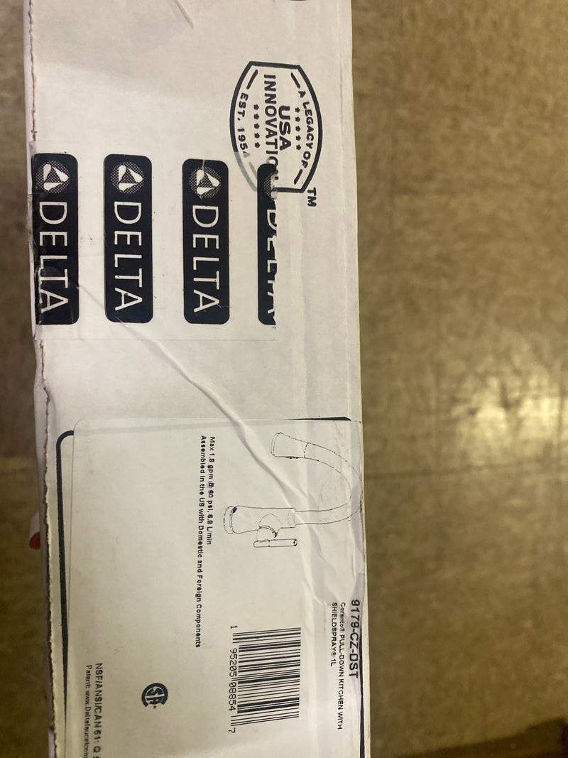 Delta 9179-Dst Coranto 1.8 GPM Single Hole Pull Down Kitchen Faucet - Chrome