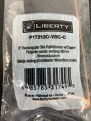 Liberty P17212C-VBC-C 3 in. (76 mm) Center-to-Center Bronze with Copper Highlights Rectangular Cup Drawer Pull