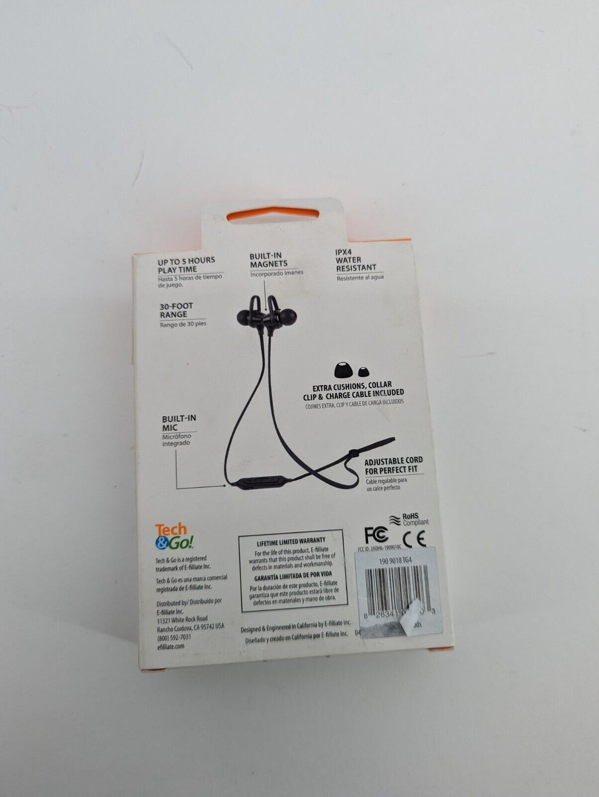 Tech&go Signature series wireless earphones - built in mic