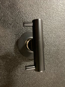 ICO Bath V69220.35 Volkano Blaze Double Robe Hook - Matte Black / Chrome
