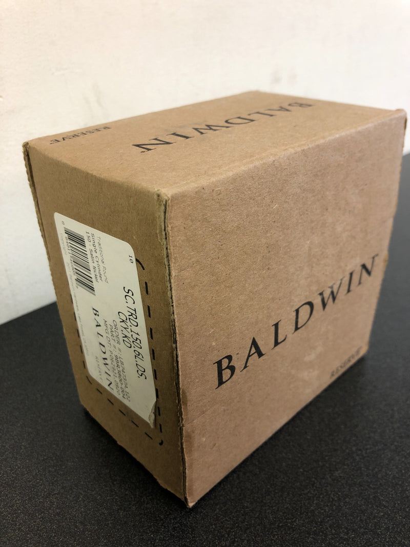 Baldwin Reserve Traditional Satin Nickel Single Cylinder Round Deadbolt