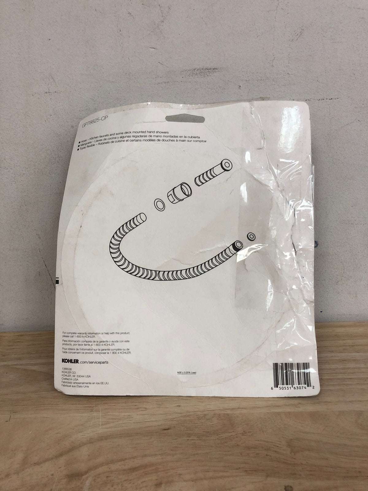 Kohler K-GP78825-CP 59" Flex Hose Kit - Polished Chrome