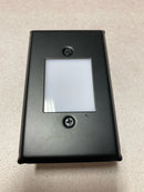 Elco ELST66B Single Light 4-1/2" Tall Integrated LED Outdoor Mini Step Light with Frosted Acrylic Lens - Black