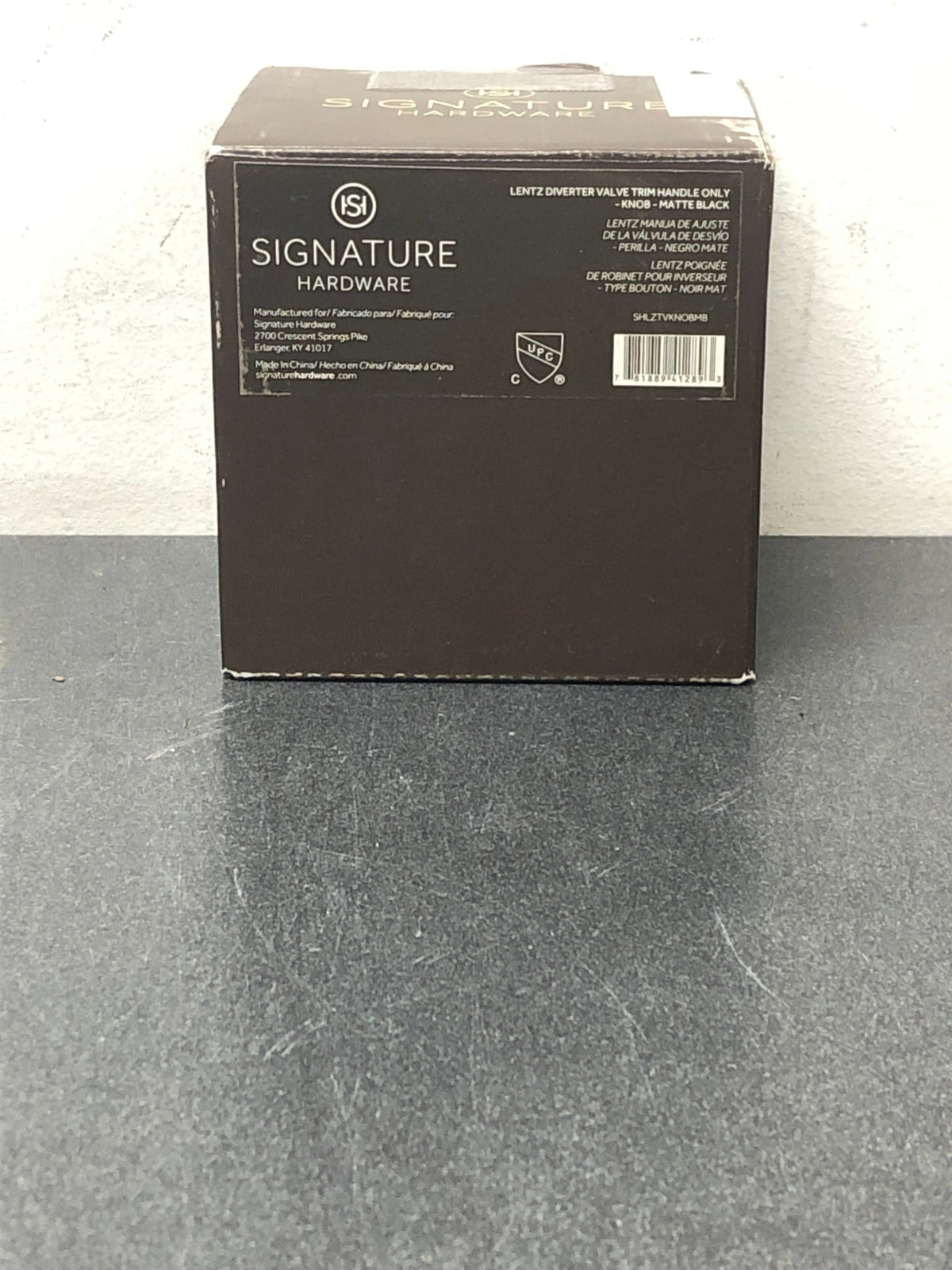 Signature Hardware SHLZTVKNOBMB Lentz KNOB HDL F/ TV TRIM - Matte Black