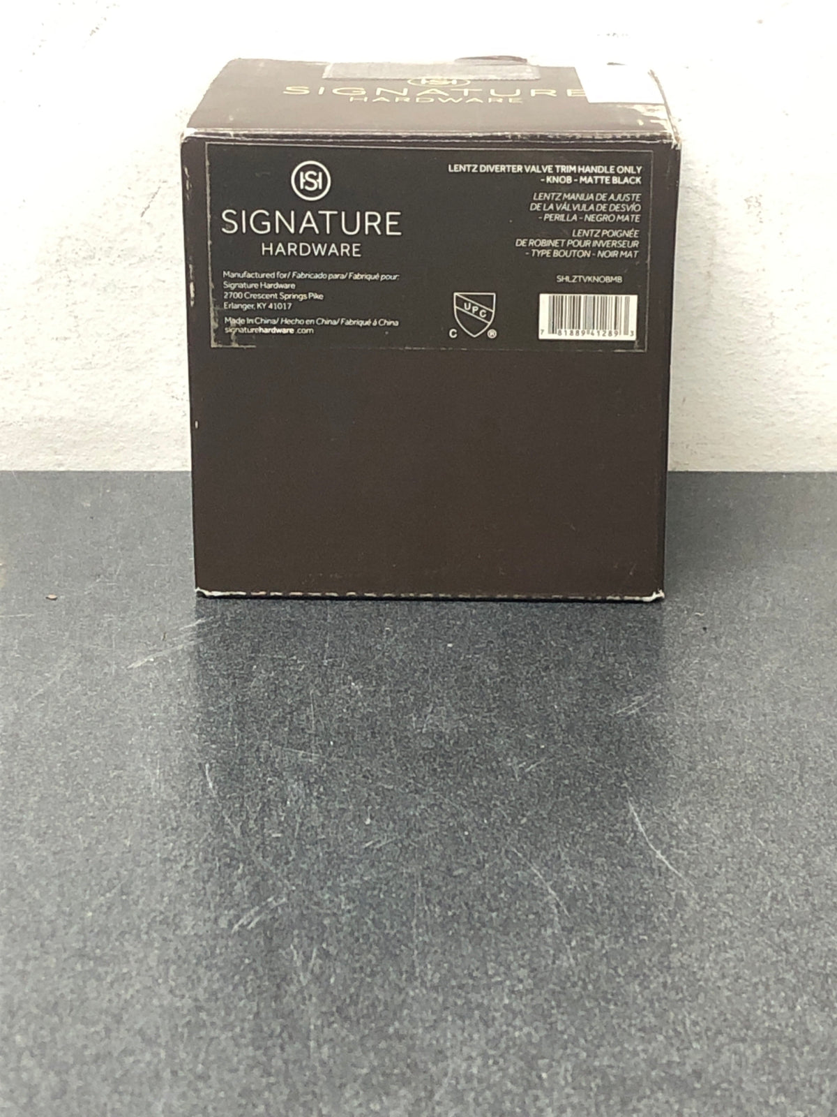 Signature Hardware SHLZTVKNOBMB Lentz KNOB HDL F/ TV TRIM - Matte Black