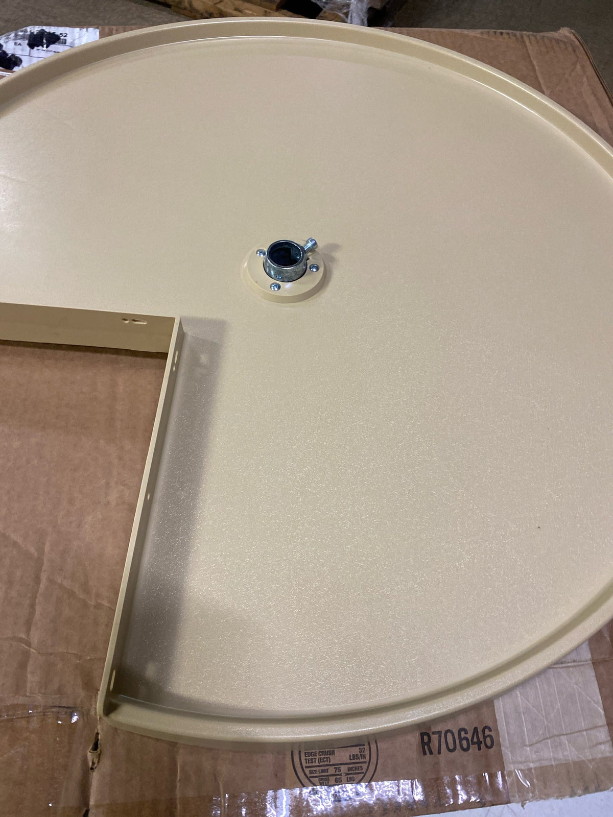 Rev-A-Shelf 6901-28-15-52 RAS Polymer 28" Diameter Replacement Pie Cut Lazy Susan Shelf - Shelf ONLY - Almond