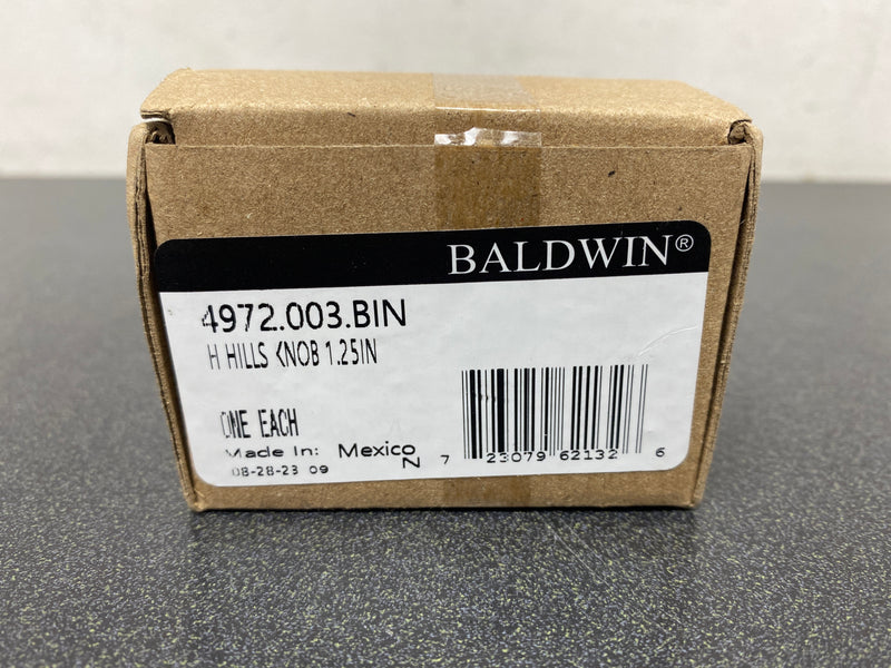 Baldwin 4972003BIN Hollywood Hills 1-1/4 Inch Mushroom Cabinet Knob from the Estate Collection - Lifetime Polished Brass