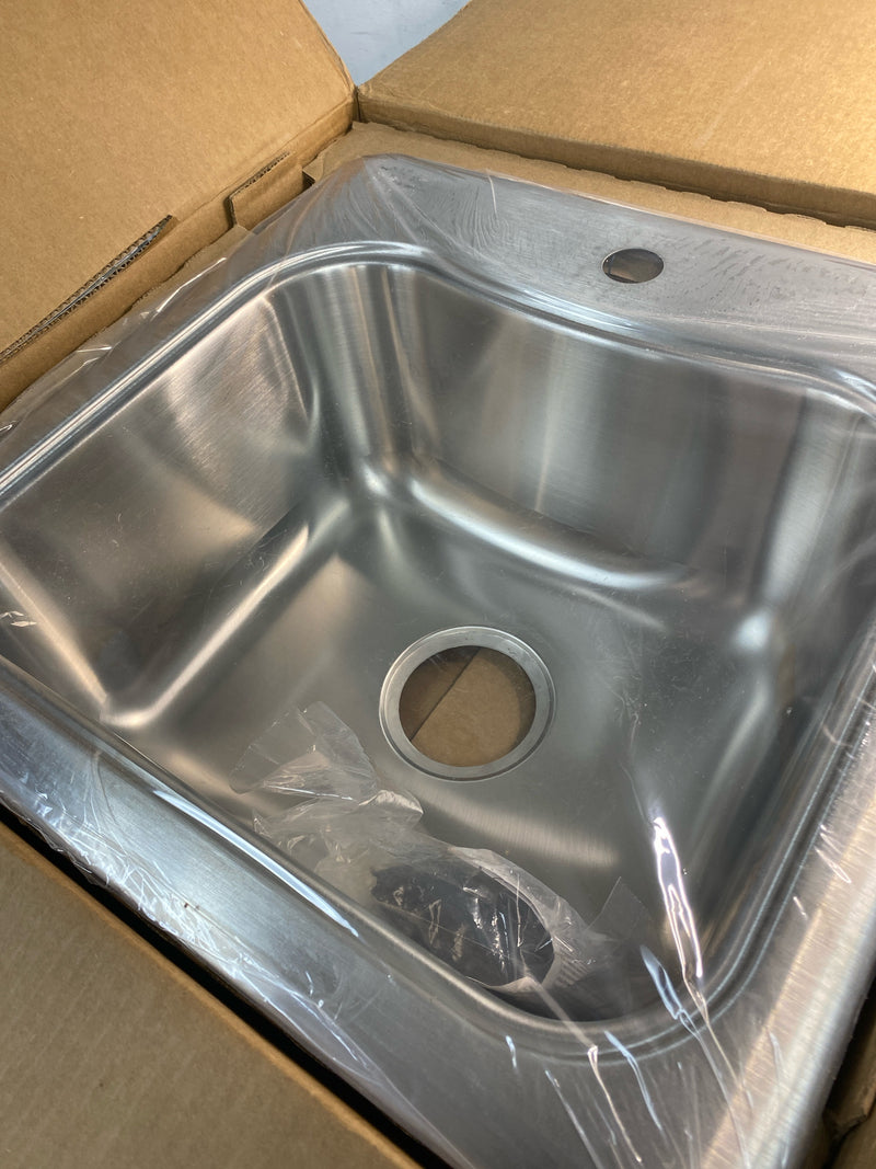 Kohler K-3363-1-NA Staccato 18-Gauge Stainless Steel 20 in. 1-Hole Drop-in Bar Sink