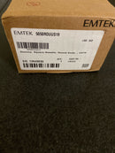 EMTEK Square Rosette Dummy, Pair with Matching Finish Round Knob - Choice of 7 Finishes - 5050ROUUS19 - Flat Black (US19)