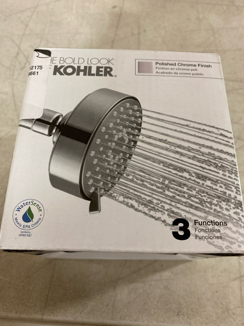 Kohler K-72418-G-CP Awaken 1.75 GPM Multi Function Shower Head with MasterClean Sprayface Technology - Polished Chrome
