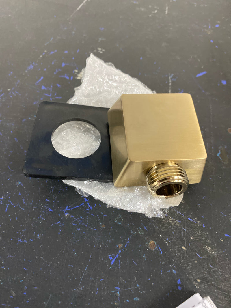 Delta 50570-CZ Square Wall Supply Elbow for Hand Shower Hose Connection - Champagne Bronze