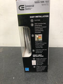 Commercial electric 53827101 4 in. Canless Adjustable CCT Integrated LED Recessed Light Trim with Night Light 650 Lumens New Construction Remodel