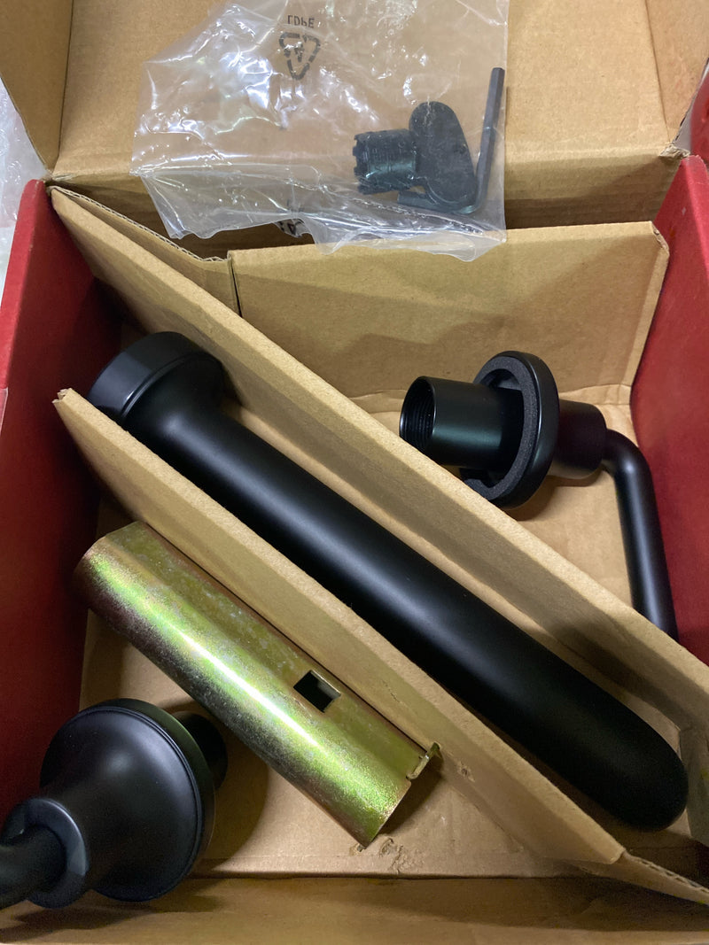 Price Pfister Pref, LG49-TNT2B, Tenet 1.2 GPM Wall Mounted Widespread Bathroom Faucet, Matte Black