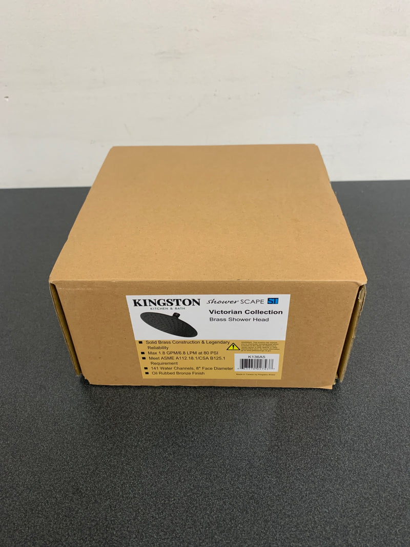 Kingston Brass K136A5 Victorian 1.8 GPM Single Function Rain Shower Head - Oil Rubbed Bronze