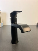 Moen 6702BL Genta LX Single Handle Centerset Bathroom Faucet with Duralast Valve Technology and Pop-Up Drain Assembly - Matte Black