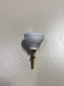 Signature Hardware 443819 Menotti 1-3/4 Inch Long Oval Cabinet Knob - White