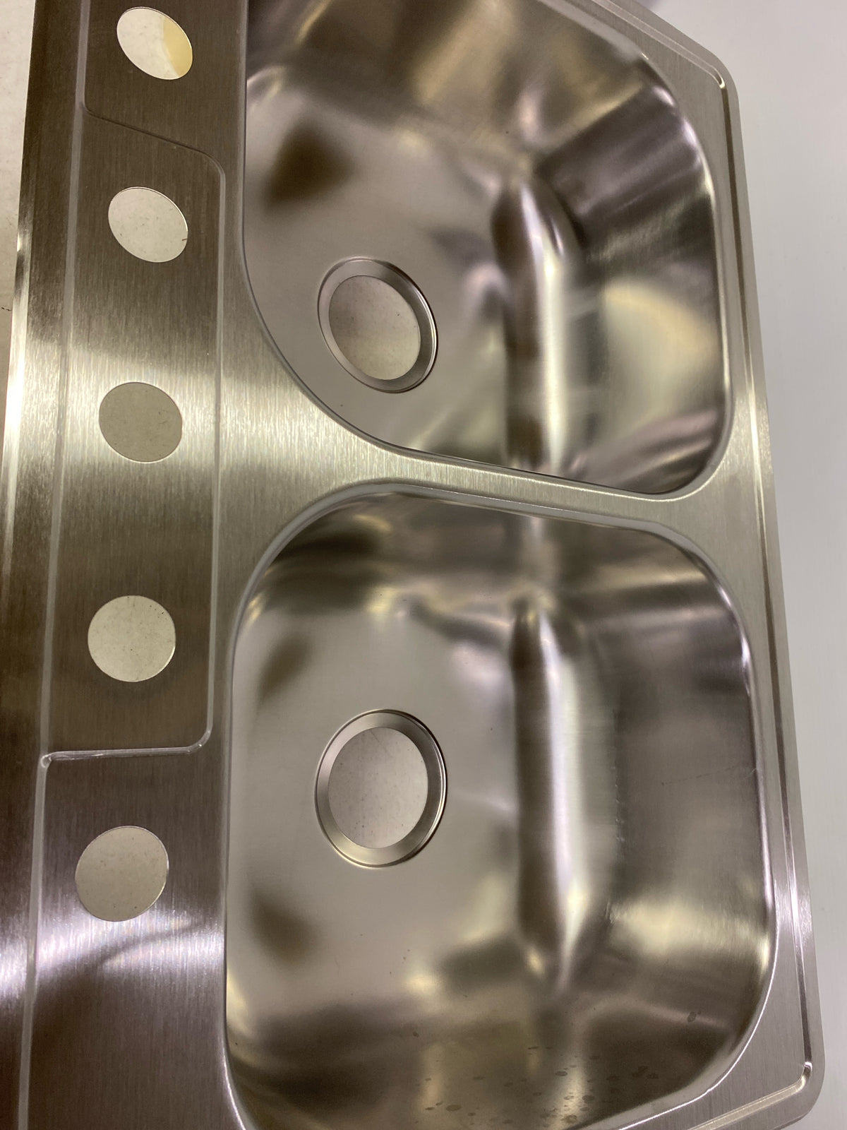Elkay DSE23322 Dayton 33" Drop In Double Basin Stainless Steel Kitchen Sink - 5 Faucet Holes