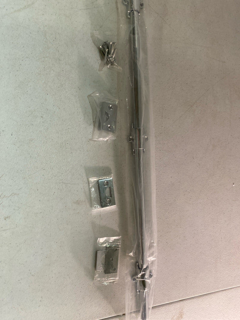 Deltana 24SB26 24" Surface Bolt; Heavy Duty; Bright Chrome Finish