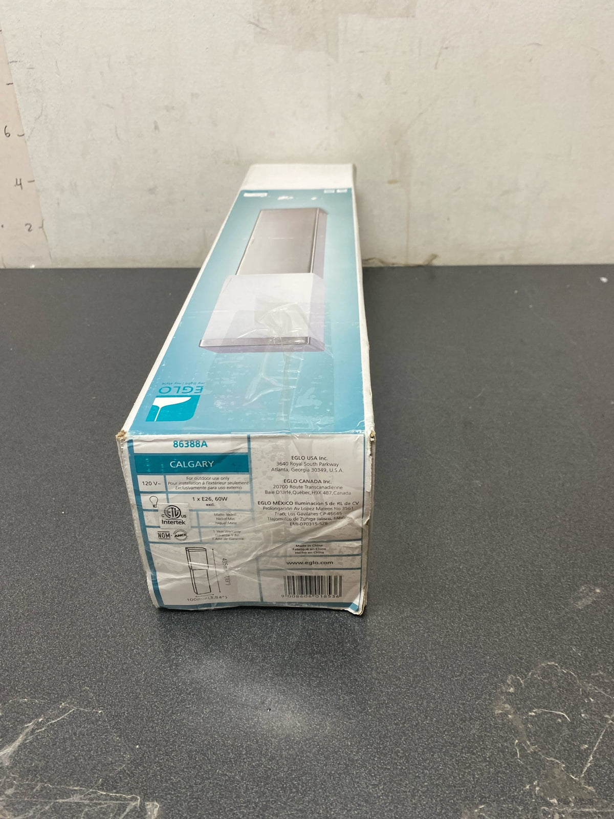 Eglo 86388A Calgary 18" Tall Single Light Outdoor Path Light - Stainless Steel