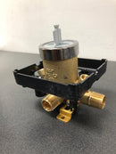 Delta Universal Mixing Rough-In Valve with Service Stops, 1/2" NPT Male thread with 1/2" C.W.T Female Sweat