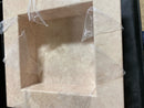 Flexstone FLXRSC1717CT 17 in. x 17 in. Square Recessed Shampoo Caddy in Creme Travertine