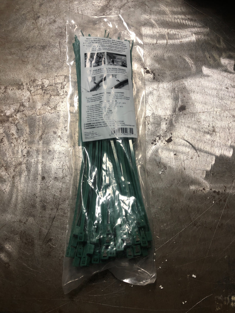 Gardner bender 46-311GSC 11 in. Self-Cutting Cable Tie, Green (50-Pack)