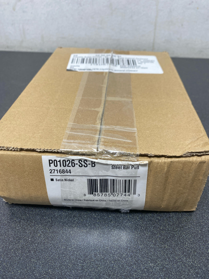 Franklin brass P01026-SS-B 10-Pack Solid Bar 5-1/16 in. (128 mm) Modern Cabinet Drawer Pulls in Stainless Steel