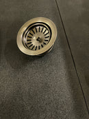 Signature Hardware SHDF130GM 3-1/2" Garbage Disposal Flange with Basket Strainer - Fits Sinks Up to 5/8" Thick - Gunmetal