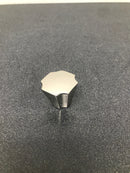 Belwith Keeler B076635-14 Monarch 1-1/8" Scalloped Square Glam Button Cabinet Knob / Drawer Knob - Polished Nickel