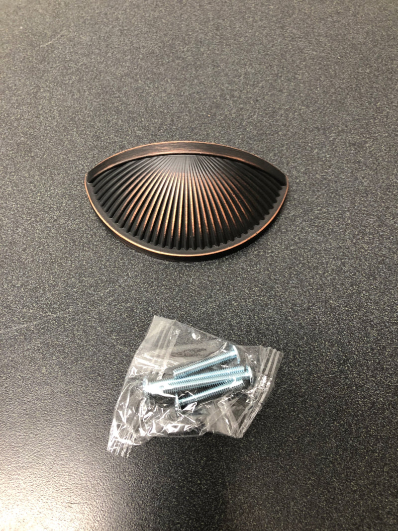 Amerock BP36615ORB Sea Grass 3 Inch Center to Center Cup Cabinet Pull - Oil Rubbed Bronze