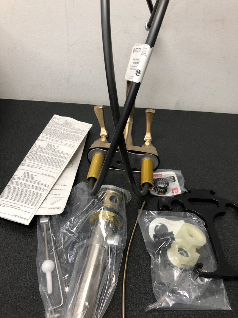 Delta 25775-CZMPU-DST Stryke 1.2 GPM Centerset Bathroom Faucet with Pop-Up Drain Assembly - Champagne Bronze