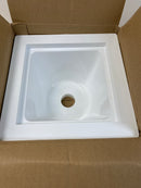 PROFLO PF42855 12" X 12" PVC Floor Sink - Less Grid - White