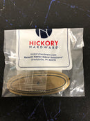 Hickory Hardware P277-LP Traditional 3" x 1-1/8" Oval Cabinet Knob Backplate from the Manor House Collection - Lancaster Hand Polished