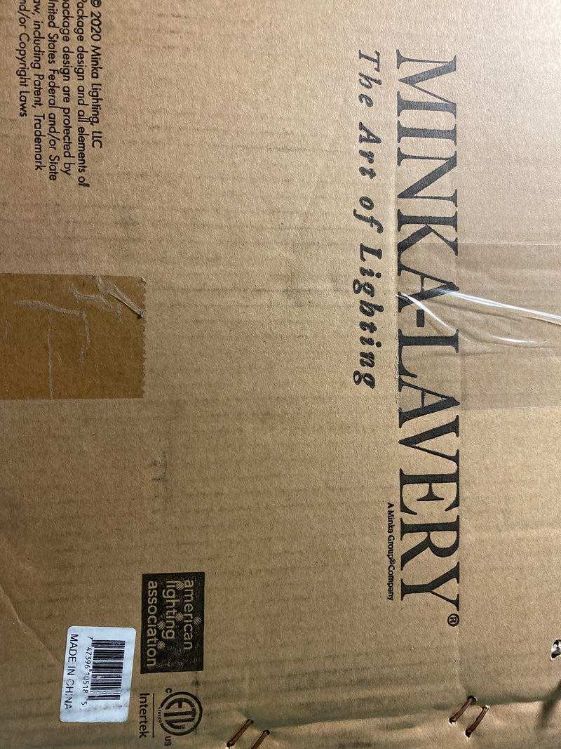 Minka Lavery 4656-579 Elyton 4 Light 16" Wide Vantage Semi-Flush Ceiling Fixture - Downton Bronze with Gold