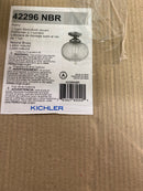 Kichler 42296NBR Avery 10" Wide Semi -Flush Ceiling Fixture - Natural Brass