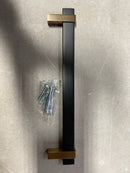 Amerock BP36725MBCZ Mulino 7-9/16 in. (192mm) Center-to-Center Modern Matte Black/Champagne Bronze Bar Cabinet Pull