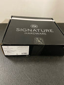 Signature Hardware SHRS1225SBG Modern 2.5 GPM 12" Single Function Rain Shower Head - Brushed Gold