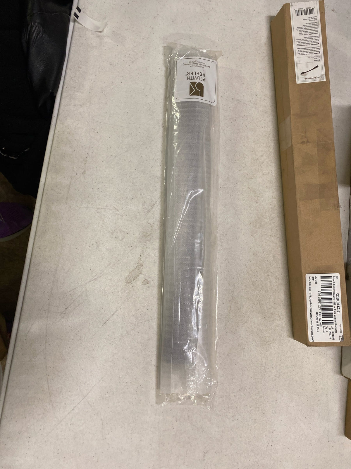 Belwith Keeler B077286-MB Channel 18" Center to Center Modern Bauhaus Appliance Handle / Appliance Pull - Matte Black