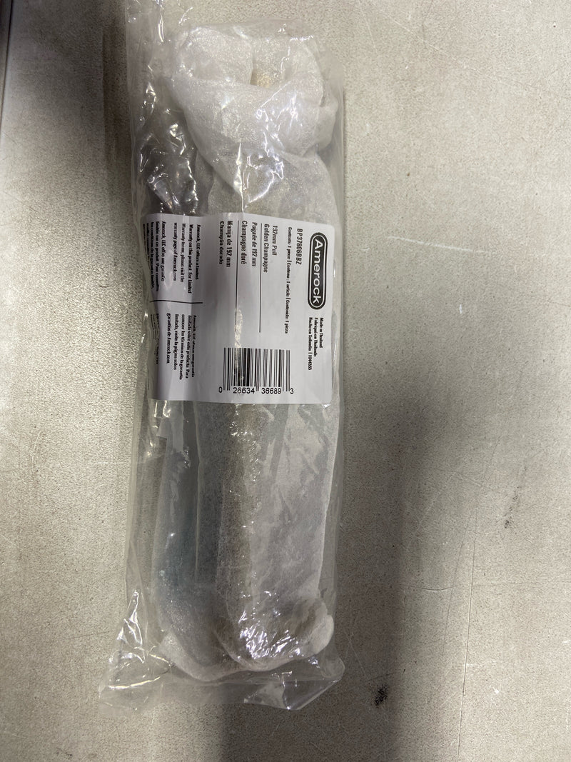 Amerock BP37806BBZ Farewind 7-9/16 in. (192mm) Center-to-Center Golden Champagne Bar Cabinet Pull