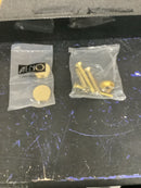 Alno D860-12-SB Contemporary Acrylic 12 Inch Center to Center Large Cabinet Handle / Drawer Pull - Satin Brass