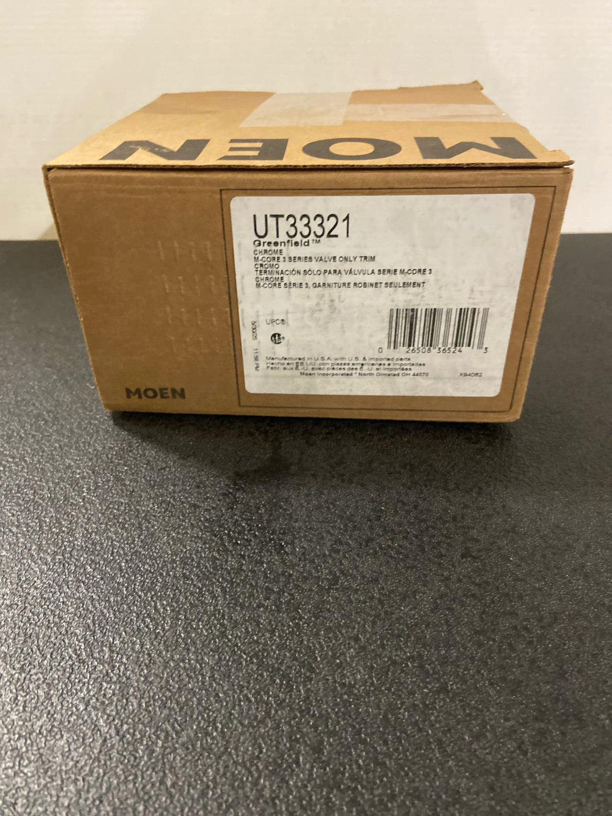 Moen Greenfield Chrome M-CORE 3 Series Tub Trim, Shower Lever Handle, Valve Required, UT33321