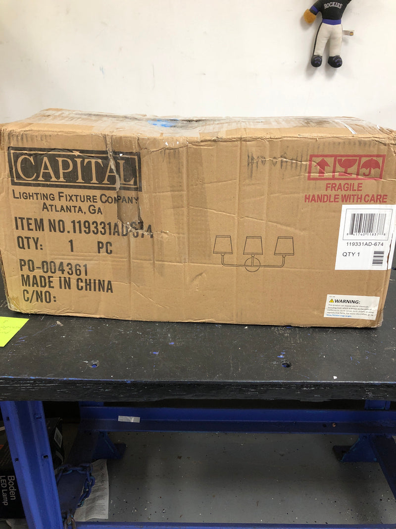 Capital Lighting Dawson 3 Light 26" Wide Bathroom Vanity Light - Aged Brass