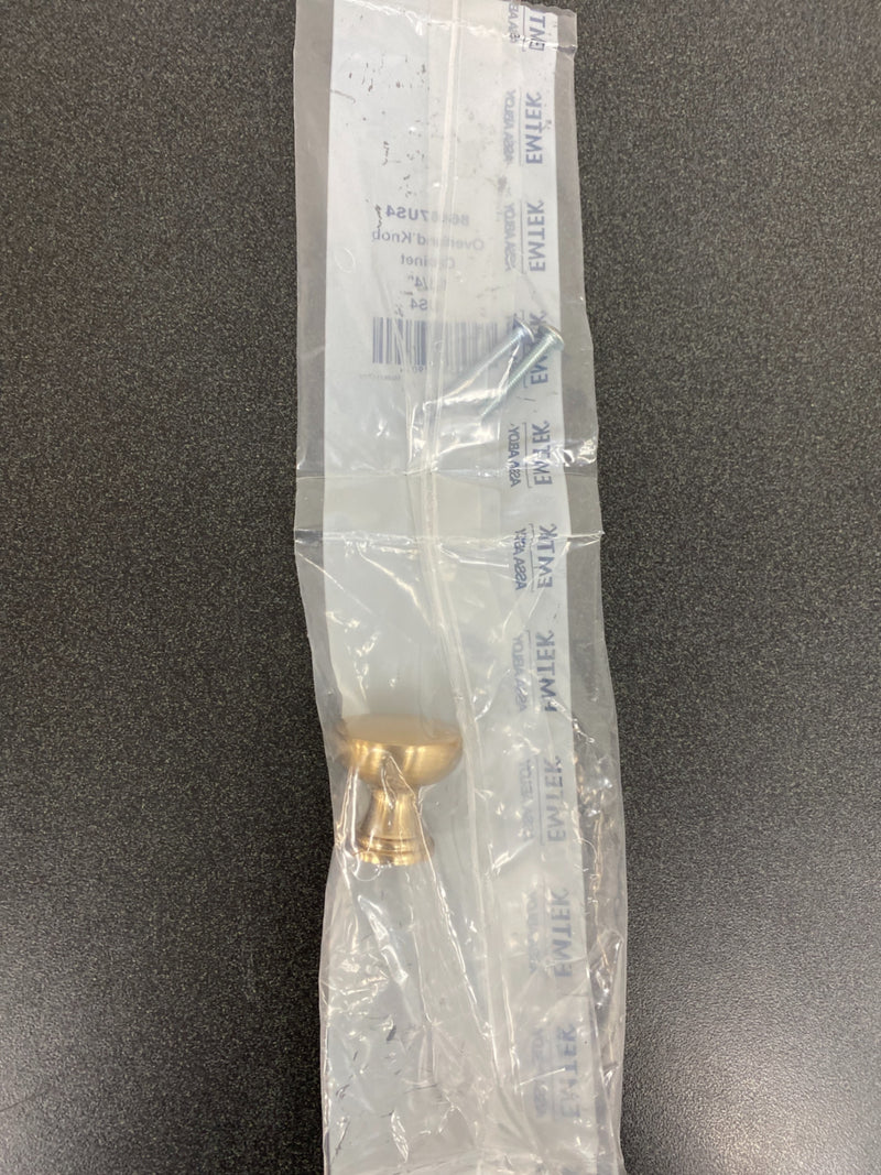 Emtek 86467US4 Transitional Heritage 1-1/4 Inch Mushroom Cabinet Knob - Satin Brass