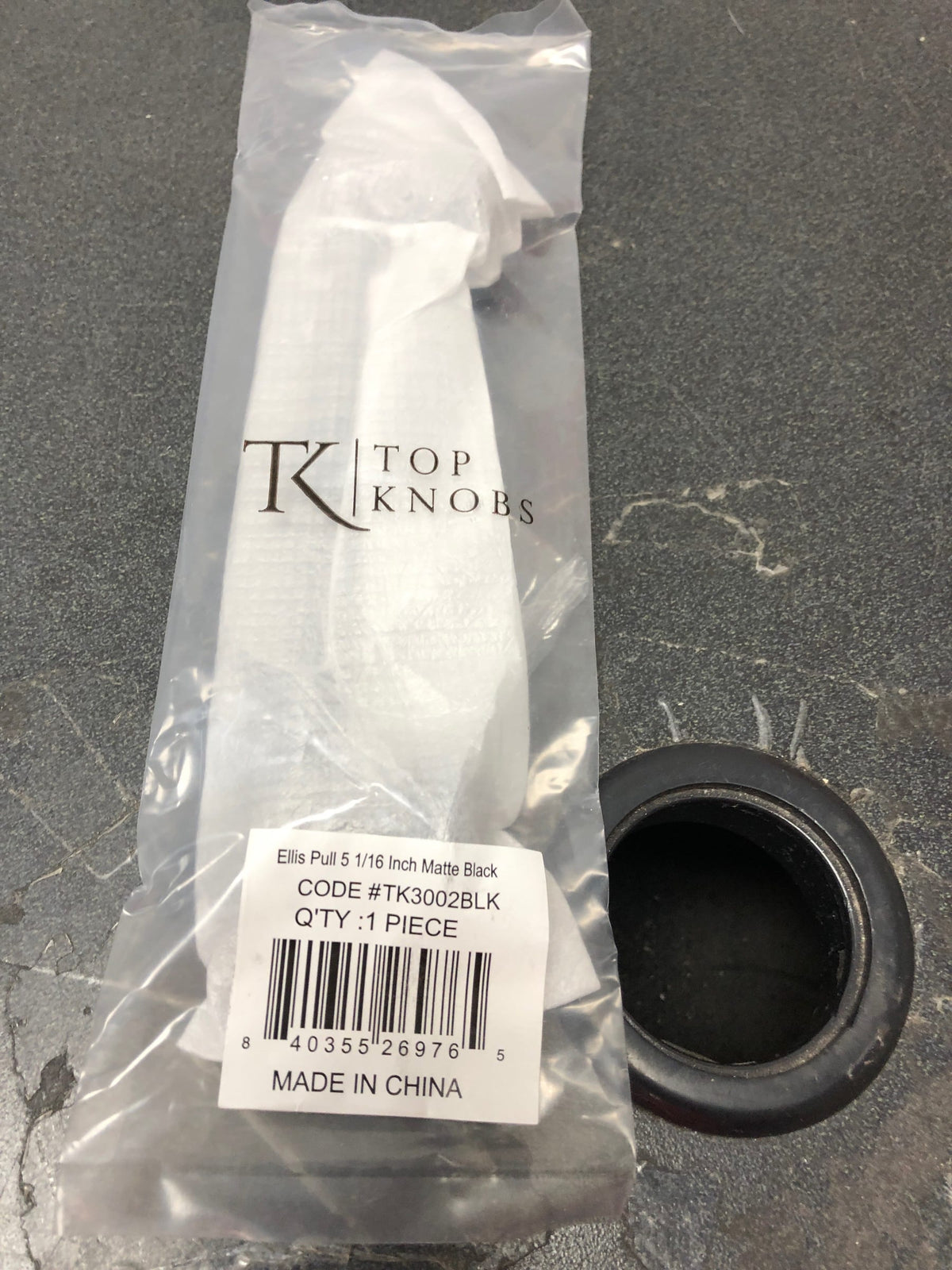 Top Knobs TK3002BLK Ellis 5-1/16 Inch Center to Center Bar Cabinet Pull - Flat Black