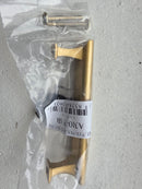 Alno A310-35-SB Manhattan 3-1/2" Center to Center Solid Brass Flat Bar Cabinet Pull - Satin Brass