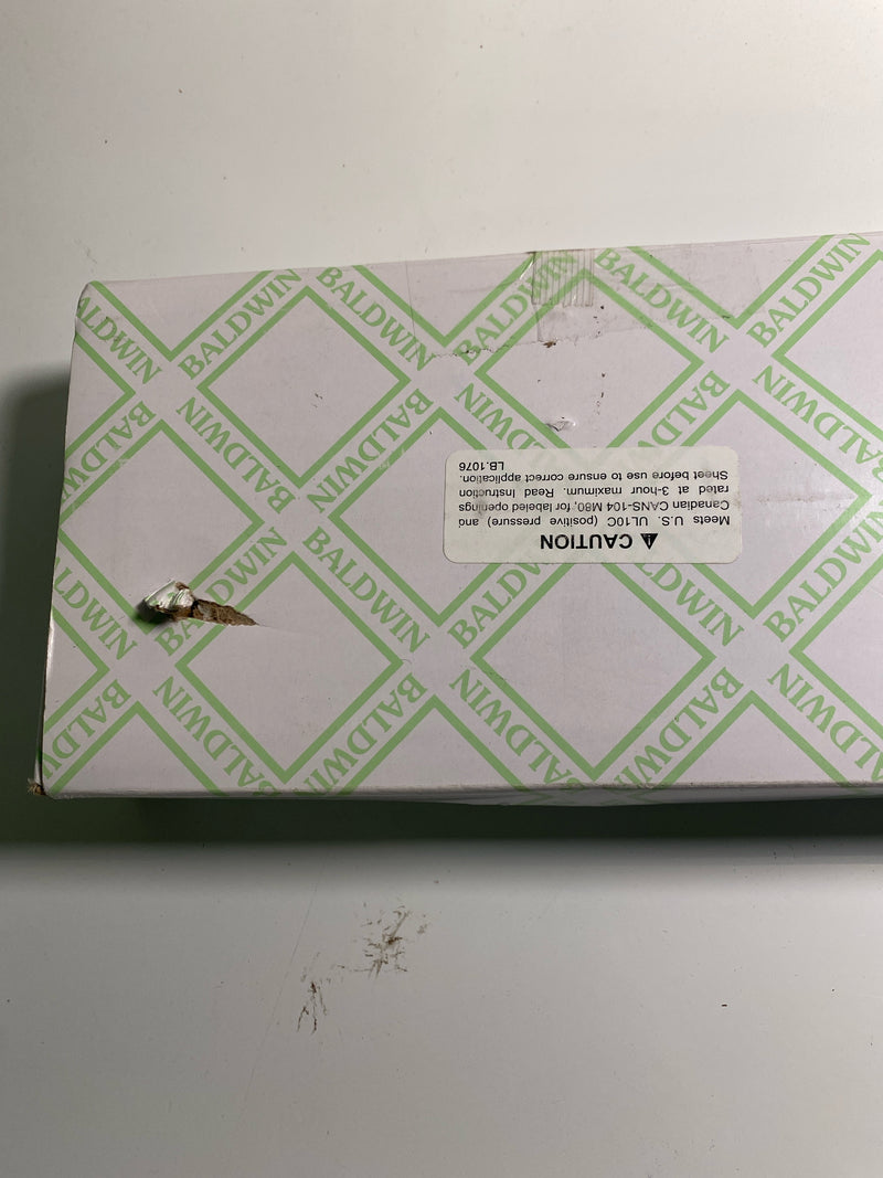 Baldwin 6021.003.R Right Handed Handleset and Knob Entrance Mortise Lock with 2-3/4-Inch Backset and Emergency Egress, Polished Brass