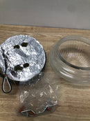 Forte Lighting 6036-01-55 Flushmount Ceiling Fixture from the Close to Ceiling Collection - Brushed Nickel