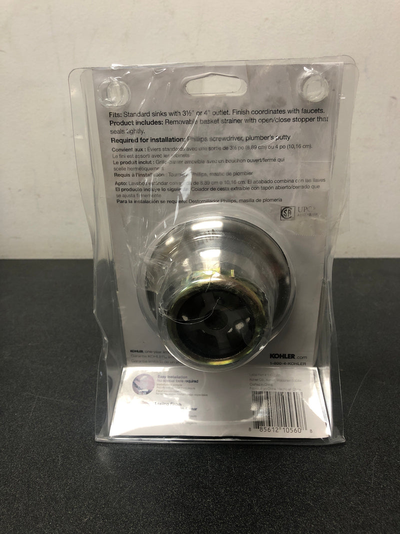 Kohler K-R8799-C-VS Duostrainer 4-1/2 in. Sink Strainer in Vibrant Stainless