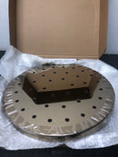 Brizo 81987-PG-2.5 Essential 2.5 GPM 14" Single Function Round Metal Raincan Shower Head with H2Okinetic Technology - Polished Gold